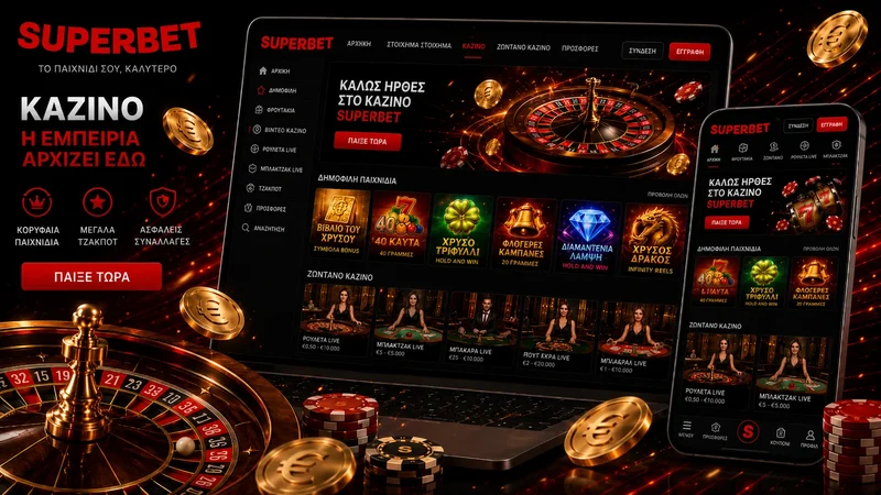 Φρουτάκια και κουλοχέρηδες στο casino της Superbet